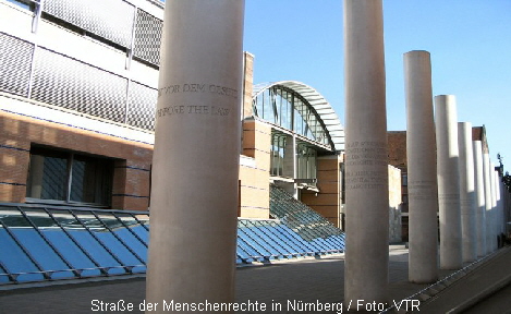 Straße der Menschenrechte in Nürnberg / Foto: VTR